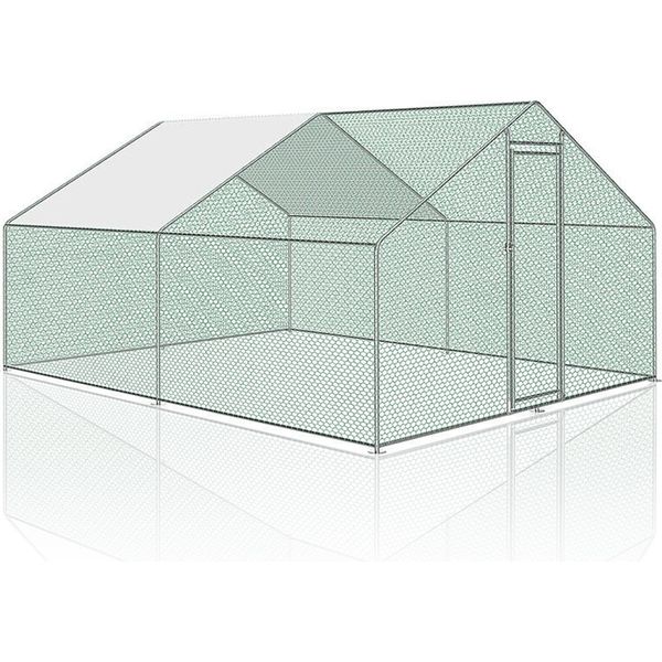 Pollaio Wolketon Pollaio Voliera Ruspante Recinto Per Animali Piccolo Pollaio Pollaio Pollame 3X4X2M-image