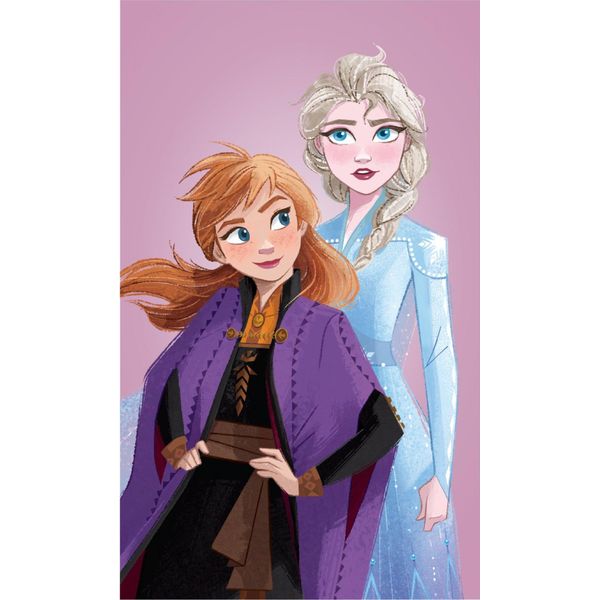 Jerry Fabrics Asciugamano Per Bambini Ice Kingdom Viola 05 Cotone - Terry, 50/30 Cm-image