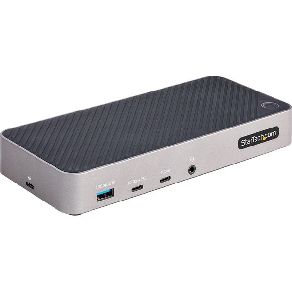 Startech.Com Docking Station USB-C Per Tre Monitor - Dock Usb C Triplo Hdmi/Dp 4K - Hub Usb A 5 Porte - Gbe - Pd 100W - Docking Station Universale Multi Monitor - Compatibile Con Thunderbolt 3/4-image