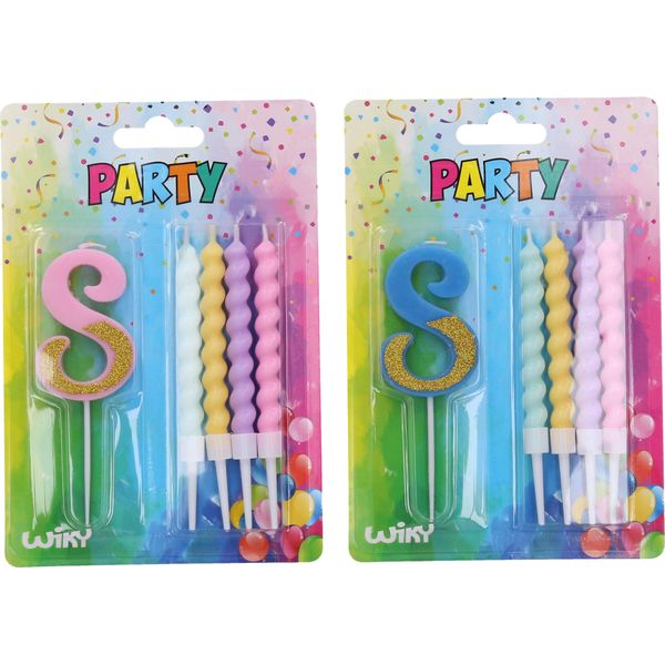 Candela Party Numero 8 + 4Pz Candele-image