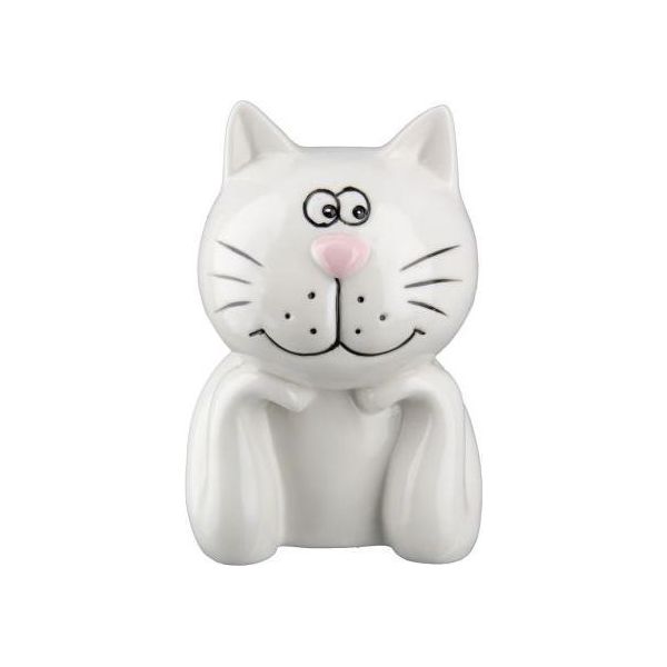 Gilde Spardose, Katze, "Mietze"", Porzellan, Weiß, Ve 6, L. 9 Cm, B. 8 Cm, H. 12 Cm"-image