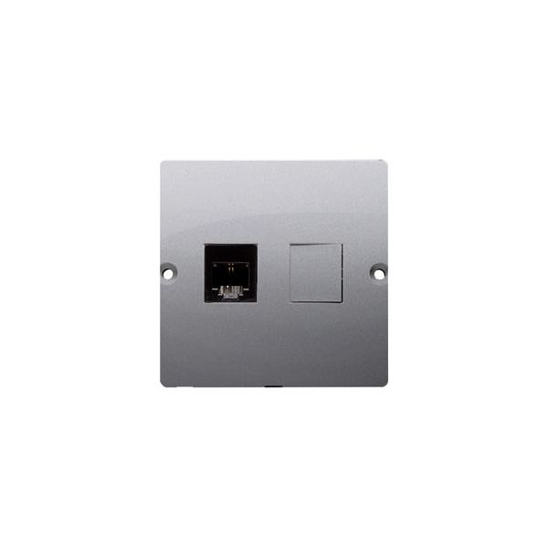 Presa Telefonica Singola RJ11 Inox Basic BMTF1.02/21 Contatto-Simon-image