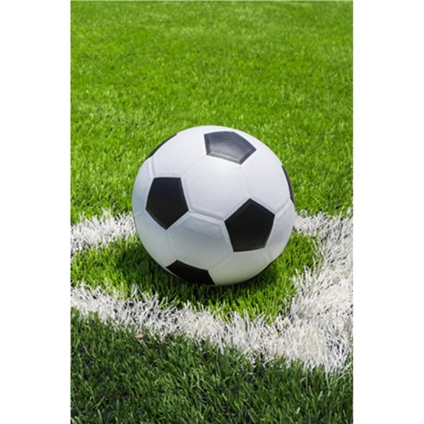 Copriletto In Pile Calcio Calcio Nero Bianco Campo Da Calcio 100 X 150 Cm 100% Poliestere-image
