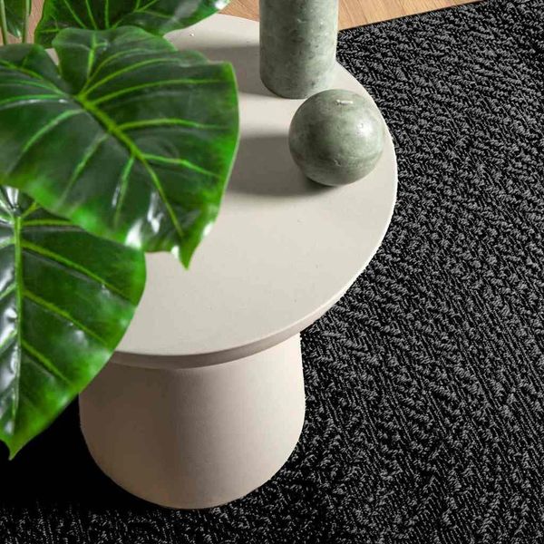 Vidaxl Tappeto Zizur Antracite 80X250 Cm Effetto Juta Per Interni Ed Esterni-image