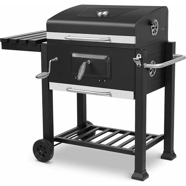 Bolt Edge, Barbecue A Carbonella Con Affumicatore - Barbecue Su Rotelle - Per 5-10 Persone - Con Ripiano-image