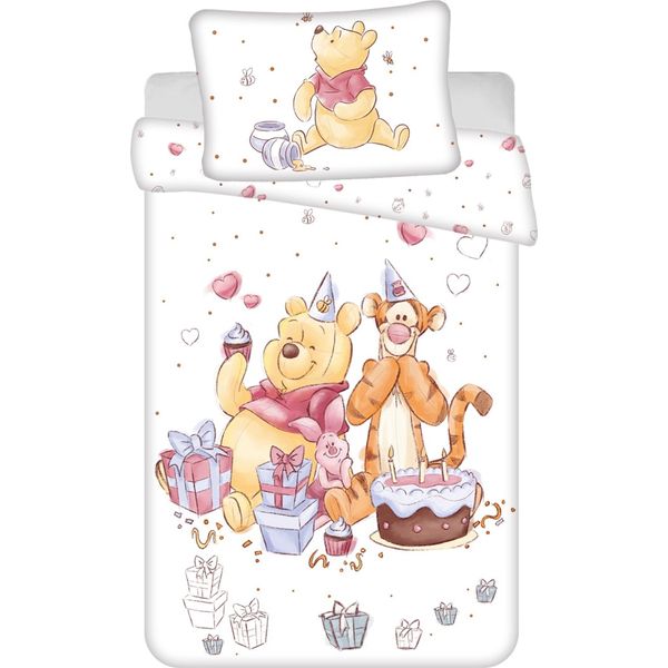 Winnie The Pooh Festa Di Compleanno Bettbezug 135 X 100 Cm - Baumwolle-image