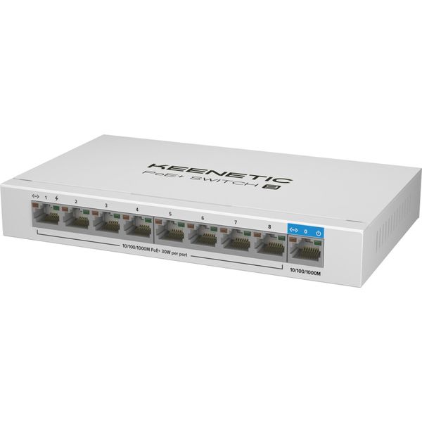 Keenetic Poe+ Switch 9 KN-4710-01-EU Poe+ 8 Port+ 1 Uplink - Switch - 8-Port (KN-4710-01-EU)-image