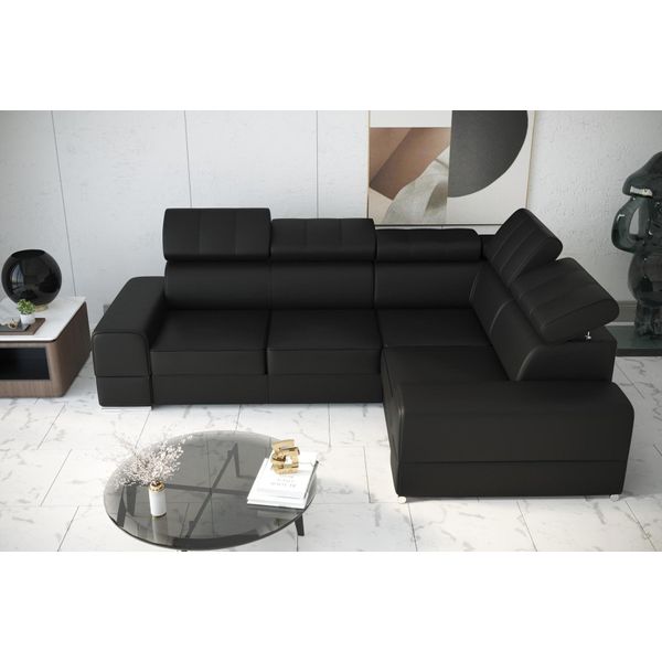 Divano Ad Angolo Divani Letto Tessile Funzione Design L Forma Lusso Moderno Divani Nuovo-image