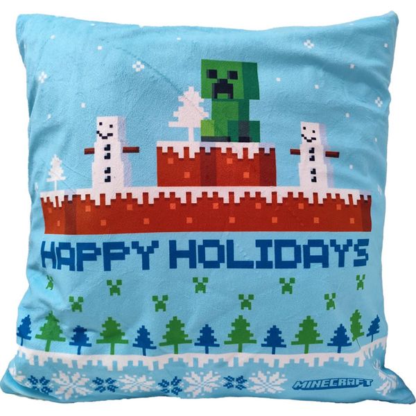 Federa Per Cuscino Minecraft Pupazzo Di Neve E Creeper-image