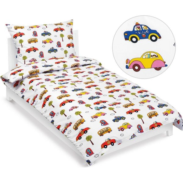 Biancheria Da Letto In Cotone Junior - Bianco, Rosso, Blu - 140X200, 70X90-image