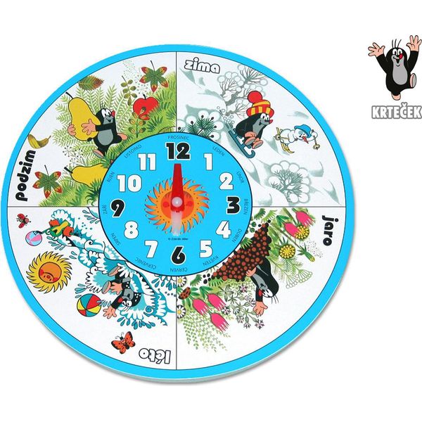 Orologio A Forma Di Talpa In Legno 20 Cm-image
