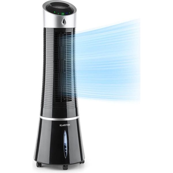 Raffreddatore D'aria Con Raffreddamento Ad Acqua, Raffreddatore Evaporativo 5 In 1, Umidificatore, Ventilatore, Purificatore D'aria E Modalità Notturna, Condizionatore D'aria Mobile 6L, 45 W-image