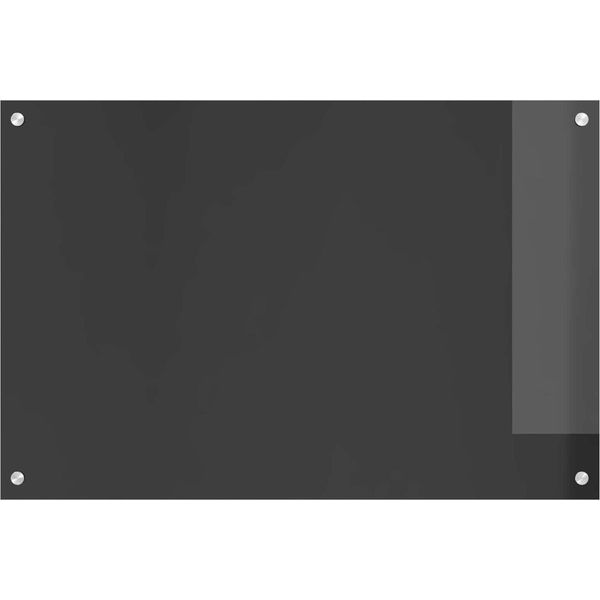 Vidaxl Alzatina Da Cucina Grigio Scuro 90 X 60 Cm Vetro Temperato-image