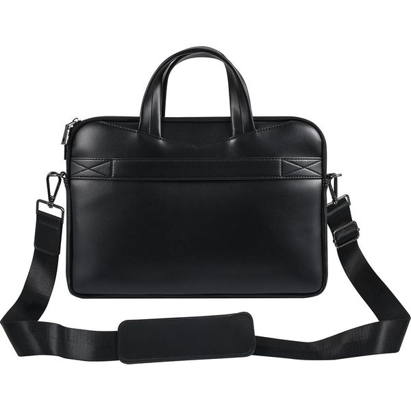 Borsa Per Computer Portatile In Pelle Da 13 Pollici Uniq Accessory - Nero-image