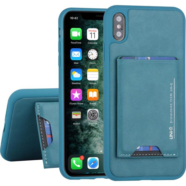 Uniq Accessorio Apple Iphone Xs Max Verde Custodia Cover Posteriore - Portacarte-image