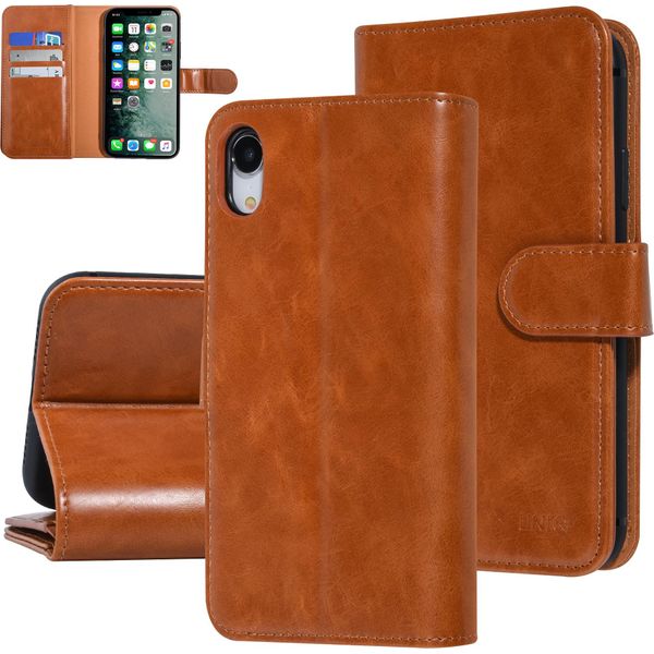 Uniq Accessorio Apple Iphone Xr Marrone Scuro Custodia Tipo Libro Soft Touch-image