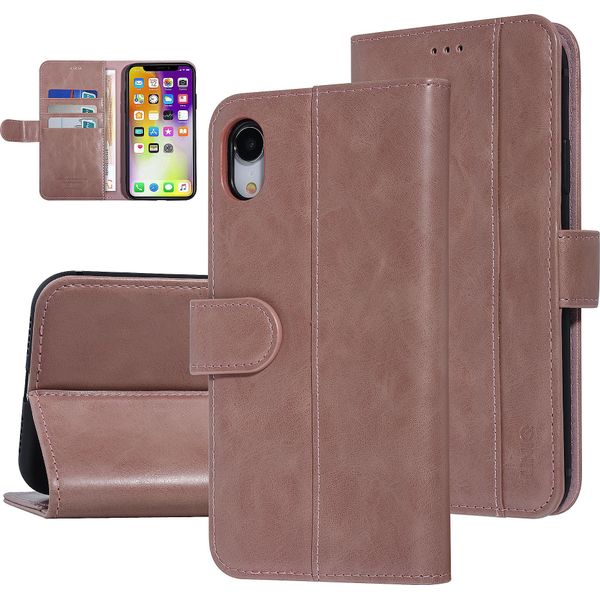 Uniq Accessory Custodia Tipo Libro Soft Touch Per Apple Iphone Xr Rosa-image