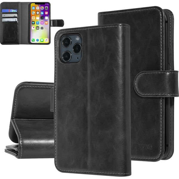 Uniq Accessorio Apple Iphone 11 Pro Nero Custodia A Libro Soft Touch-image