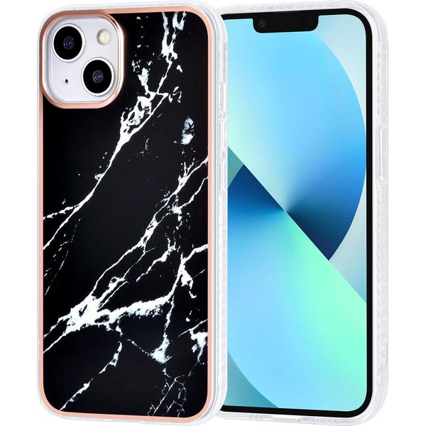 Uniq Accessory Cover Posteriore In Tpu Per Iphone 13 E 14 - Nero Marmo-image