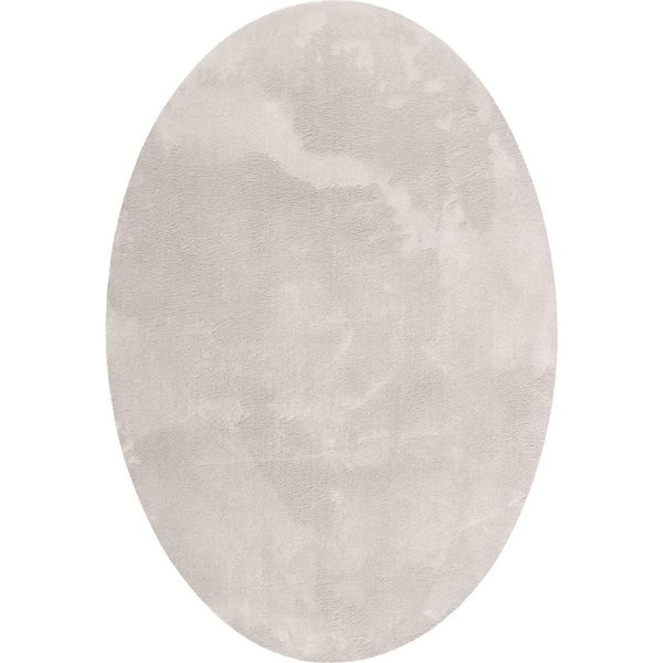 Tappeti Ovali Vidaxl Huarte Sabbia 160 X 230 Cm 100% Poliestere-image