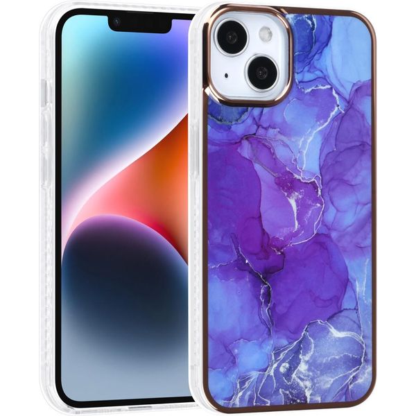 Uniq Accessory Custodia Posteriore In Tpu Per Iphone 14 E 13 - Viola Marmo-image