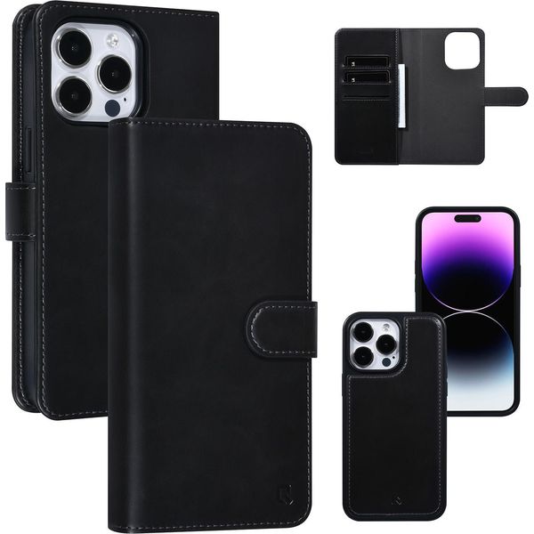 Uniq Accessory Custodia A Libro Per Iphone 14 Pro Max - Portacarte - Nero-image