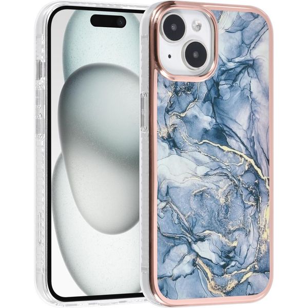Uniq Accessory Iphone 15 Copertura Posteriore In Tpu - Grigio Marmo-image