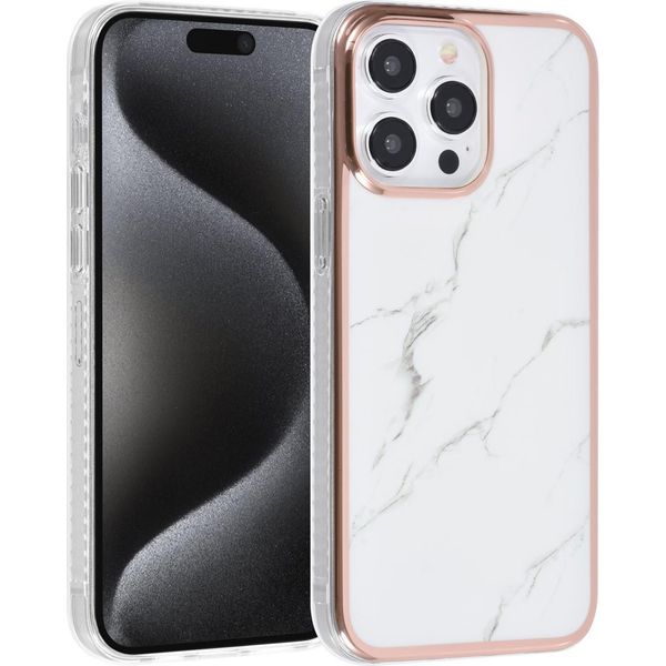 Uniq Accessory Iphone 15 Pro Max Copertura Posteriore In Tpu - Marmo-image