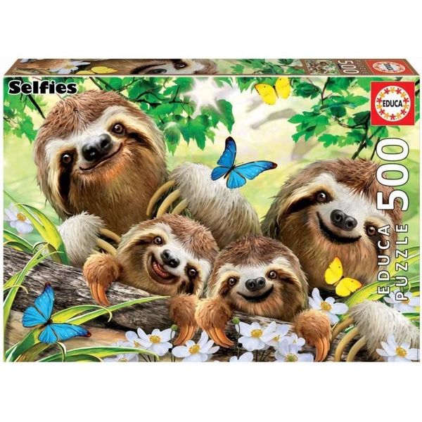 Educa - Puzzle Di Famiglia Di Bradipo Da 500 Pezzi-image