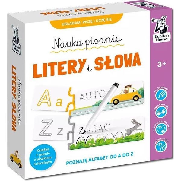 Imparare A Scrivere. Lettere E Parole. Libro + Puzzle Di Scrittura-image