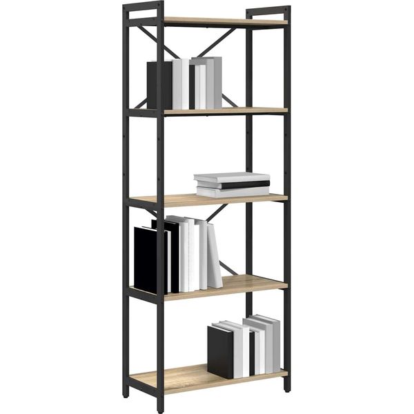 Vidaxl Libreria Rovere Sonoma 60 X 30 X 155 Cm Materiale A Base Di Legno-image