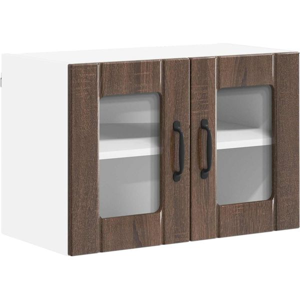 Vidaxl Mobiletto Da Cucina In Rovere Marrone 60 X 31 X 40 Cm Materiale A Base Di Legno-image