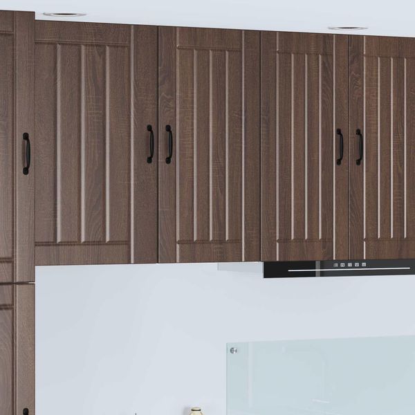 Vidaxl Mobiletto Da Cucina Marrone Aspetto Rovere 40 X 31 X 80 Cm Materiale A Base Di Legno-image