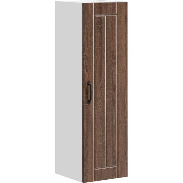 Vidaxl Mobiletto Da Cucina Marrone Aspetto Rovere 30 X 31 X 100 Cm Materiale A Base Di Legno-image