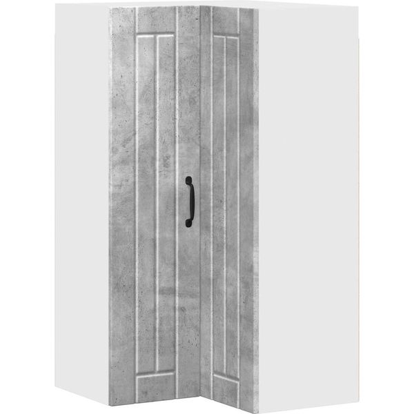 Vidaxl Armadio Da Cucina Grigio Cemento 57 X 57 X 100 Cm Materiale A Base Di Legno-image