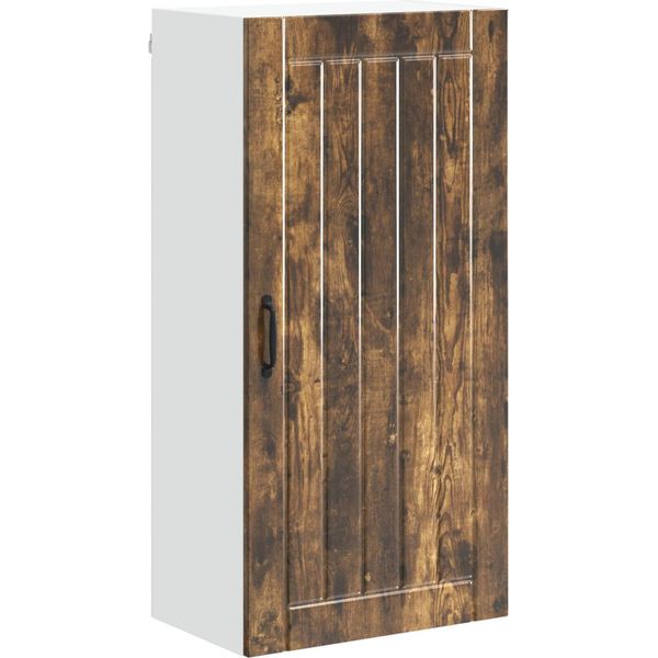 Vidaxl Armadio Da Cucina In Rovere Affumicato 50 X 31 X 100 Cm Materiale A Base Di Legno-image