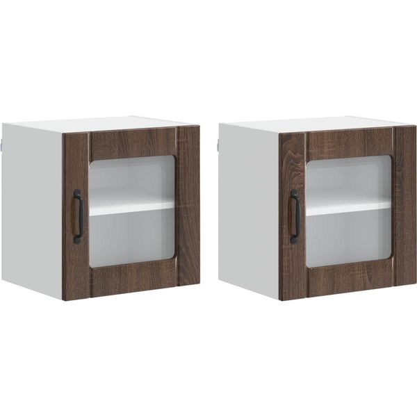 Syfax™ Mobile Da Cucina 2 Pcs Rovere Marrone 40 X 31 X 40 Cm-image