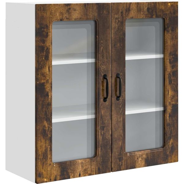 Vidaxl Armadio Da Cucina In Rovere Affumicato 80 X 31 X 80 Cm Materiale A Base Di Legno-image