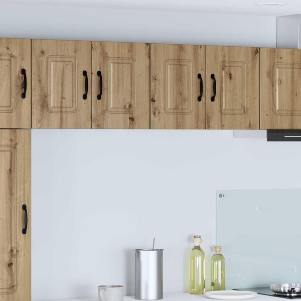 Vidaxl Armadio Da Cucina 2 Pezzi Rovere Artisan 60 X 31 X 40 Cm Materiale In Legno-image