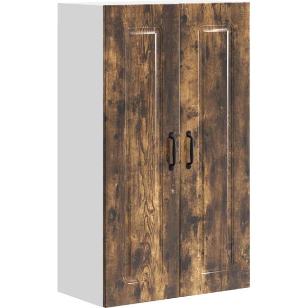 Vidaxl Armadio Da Cucina In Rovere Affumicato 60 X 31 X 100 Cm Materiale A Base Di Legno-image