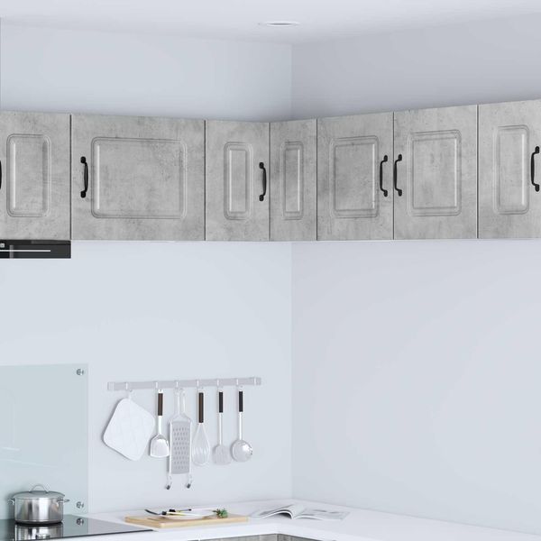 Vidaxl Armadio Da Cucina Grigio Cemento 57 X 57 X 40 Cm Materiale A Base Di Legno-image