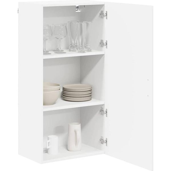 Vidaxl Armadio Da Cucina Bianco Lucido 50 X 31 X 100 Cm Materiale A Base Di Legno-image