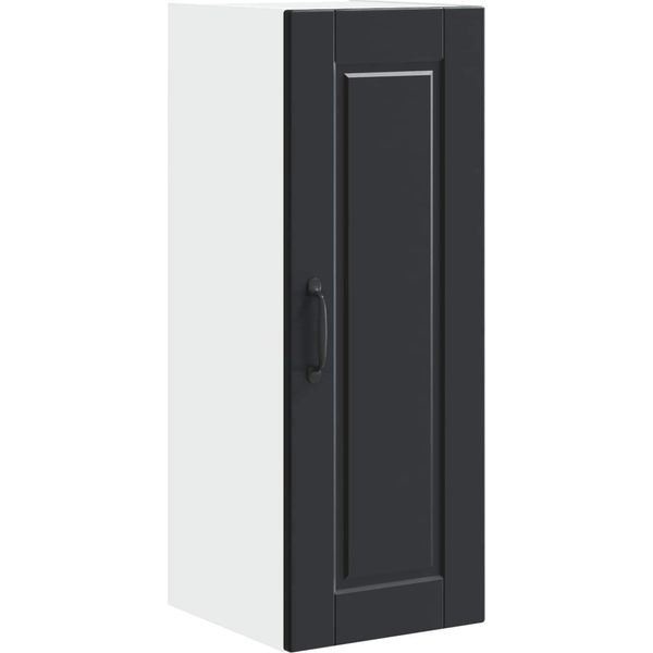 Vidaxl Armadio Da Cucina Con Ripiano Nero 30 X 31 X 80 Cm Materiale A Base Di Legno-image