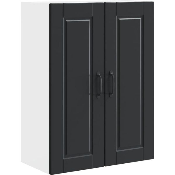 Syfax™ Mobile Da Cucina Nero 60 X 31 X 80 Cm Legno Multistrato-image