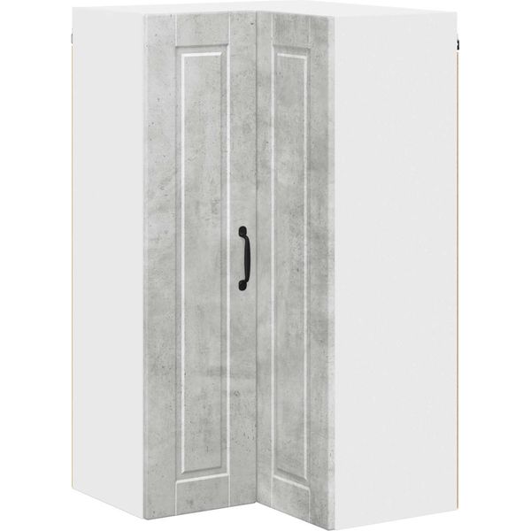 Vidaxl Armadio Da Cucina Con Anta Grigio Cemento 57 X 57 X 100 Cm Materiale A Base Di Legno-image