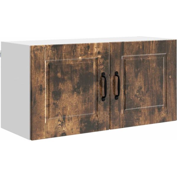 Vidaxl Armadio Da Cucina In Rovere Affumicato 80 X 31 X 40 Cm Materiale A Base Di Legno-image