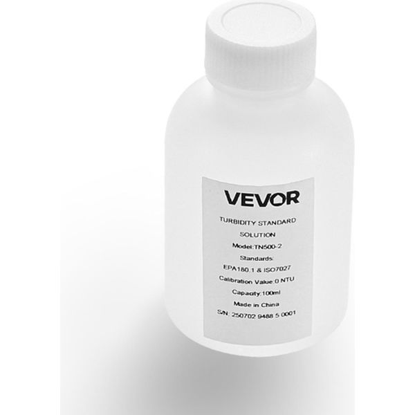 Vevor Soluzione Di Taratura Della Torbidità 0 Ntu 100 Ml, Soluzione Di Torbidità Standard Per La Ricarica Dei Turbidimetri, Deriva Zero Per Una Concentrazione Stabile, Pronta All'uso, Adatta Per Luce Bianca/Rossa-image