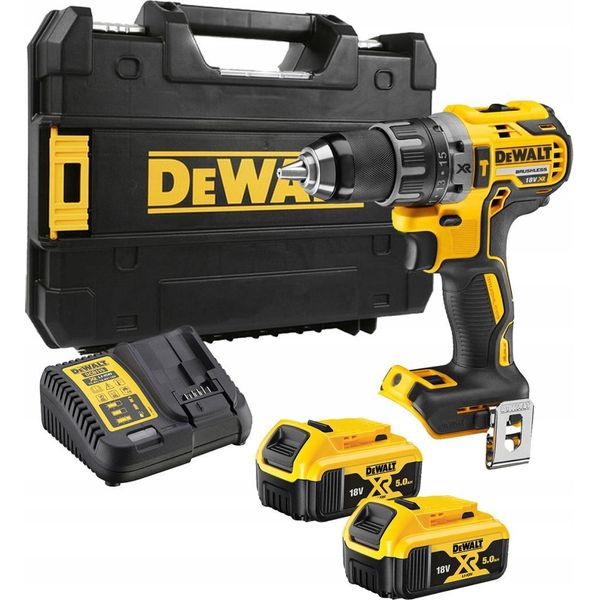 Trapano A Percussione Dewalt 18V Xr + Due Batterie Da 5,0 Ah DCD796P2-image