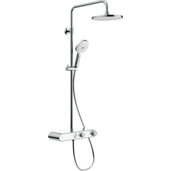 Duravit Shower Systems,SystèMe De Douche Shelf 1050, 2 Consommateurs, Chrome/Blanc Chrome Brillant, TH4380008005, TH4380008005-image