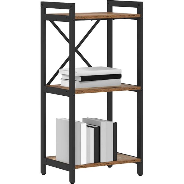 Vidaxl Libreria In Legno Vecchio 40 X 30 X 85 Cm Materiale A Base Di Legno-image